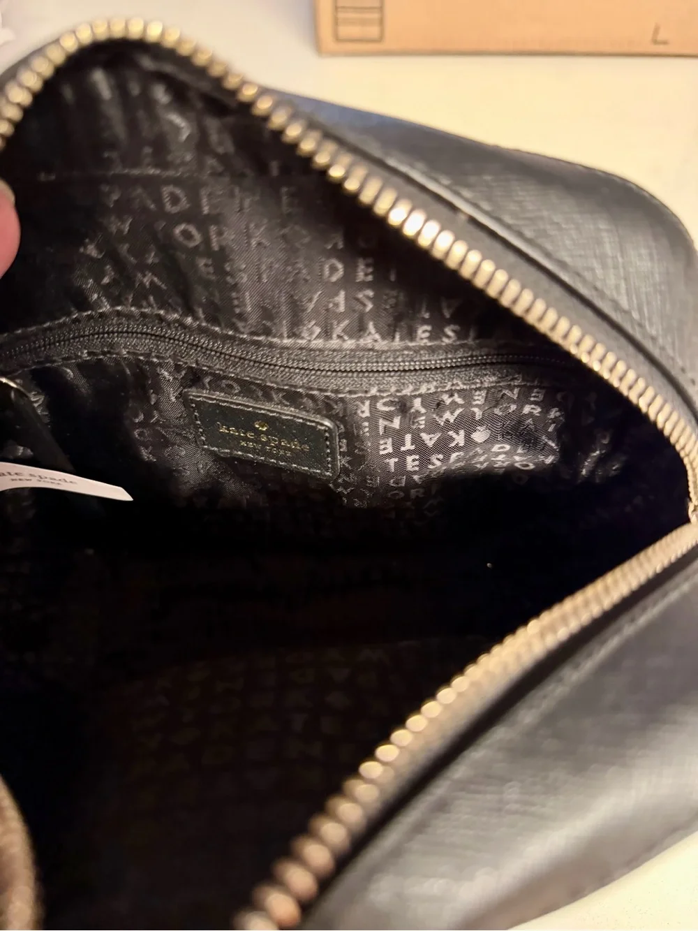 kate spade Black Crossbody Camera Bag Purse Crossbody Bag Leather